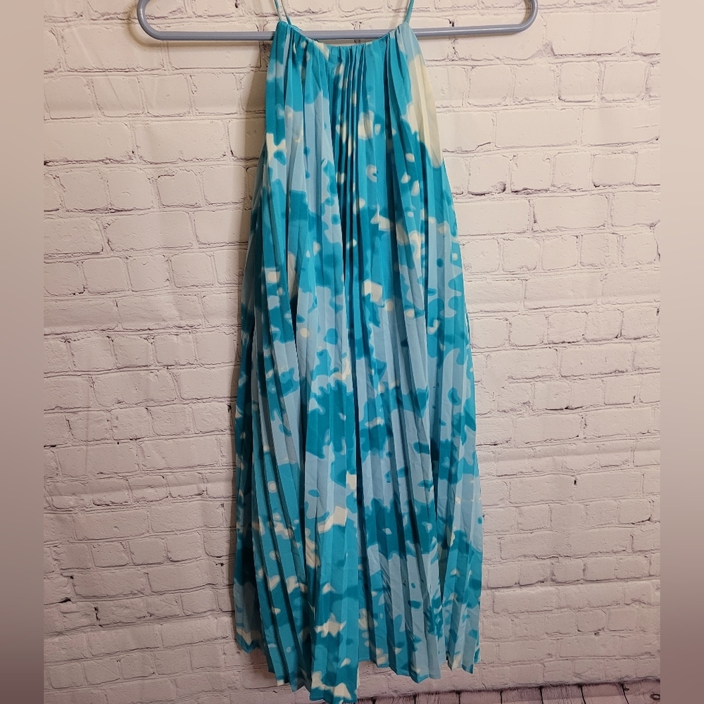 Calvin Klein Halter Neck Pleated Dress Sz‎ 8